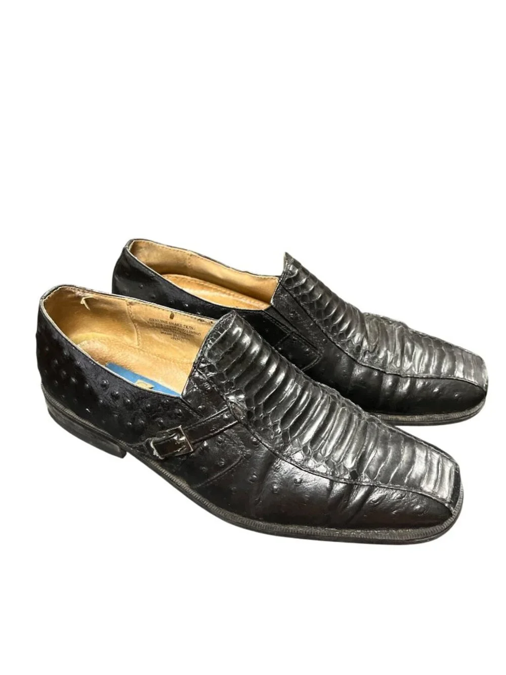 Giorgio Brutini mens brown leather monk strap dress shoes sz 9M SKU 10-553
